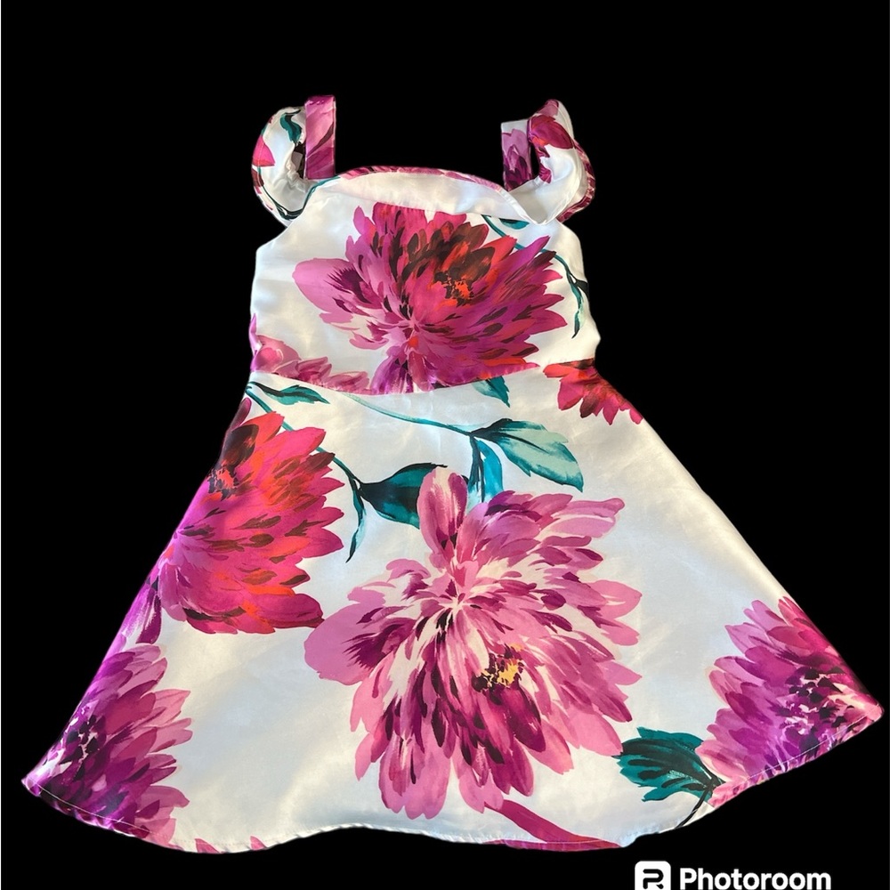 Cold Shoulder Floral Print Dress